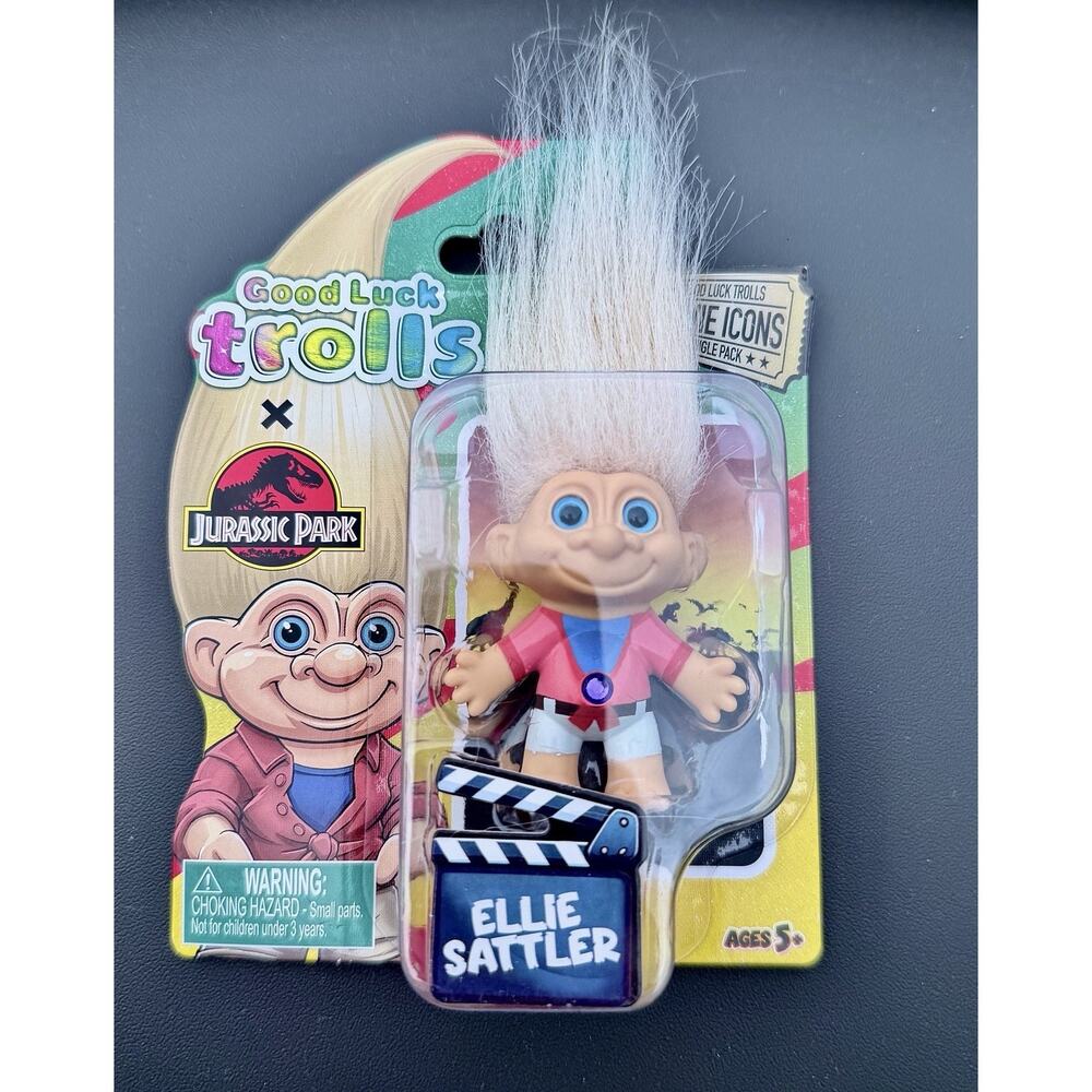 New In Box Good Luck Trolls Jurassic Park Ellie Sattler - Excellent Package